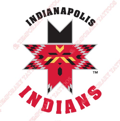 Indianapolis Indians Customize Temporary Tattoos Stickers NO.7974